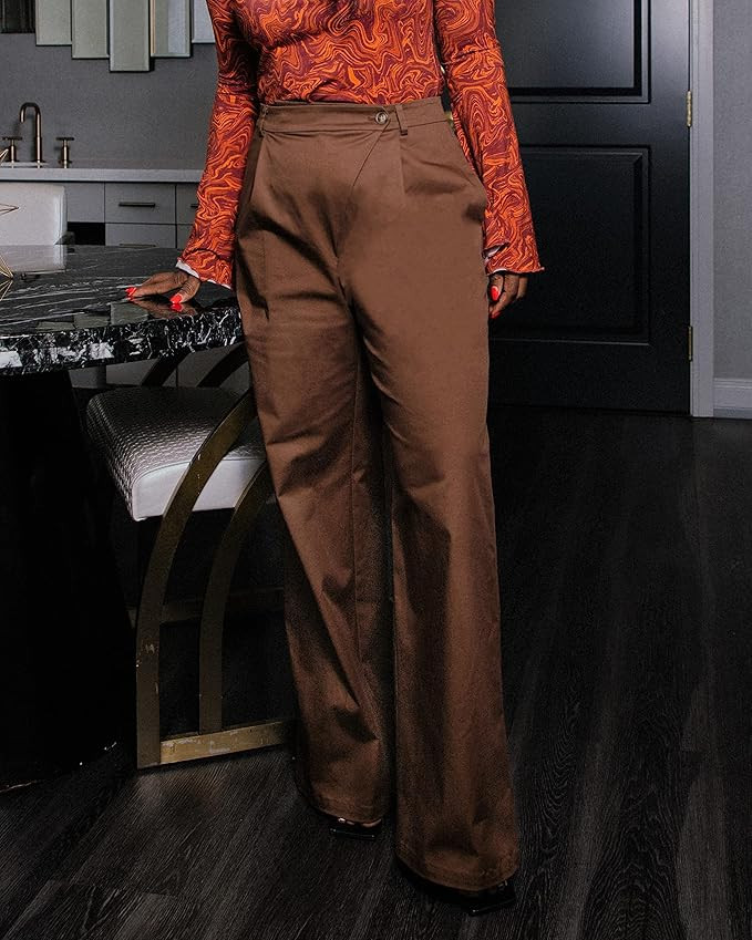 The Drop Women's Chocolate Wide Leg Pant by @theyusufs | Amazon (US)