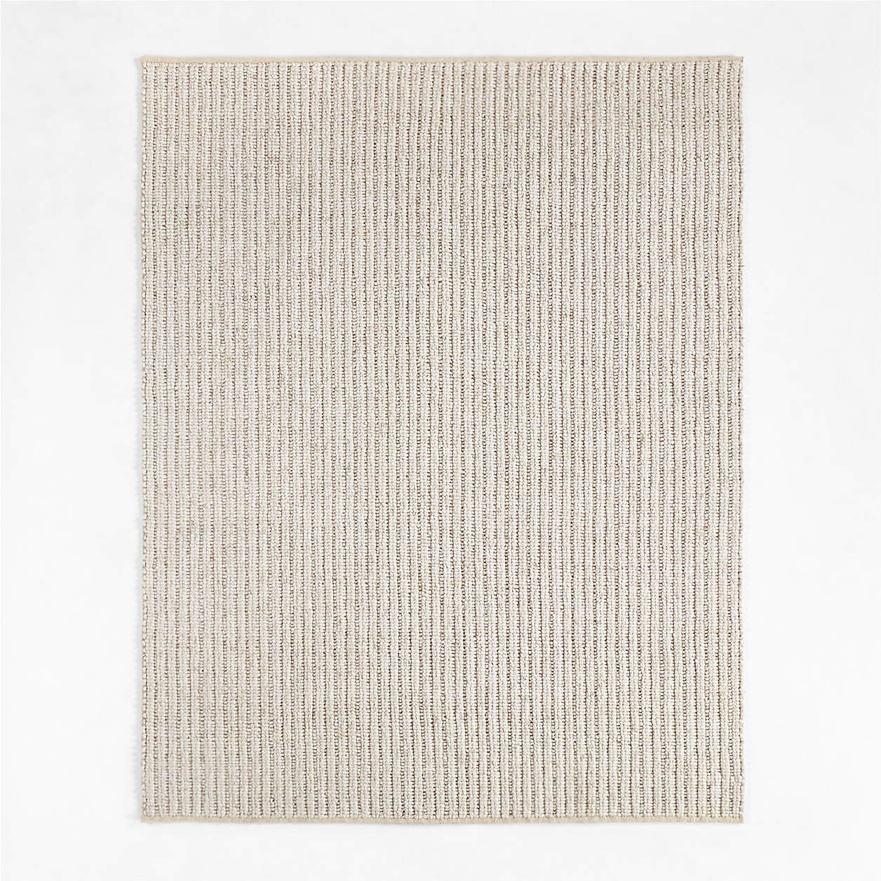 Prato Performance Wool Ivory Area Rug 9'x12' + Reviews | Crate & Barrel | Crate & Barrel