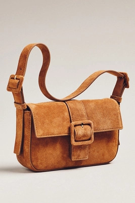 The Fiona Suede Buckle Bag | Anthropologie (US)