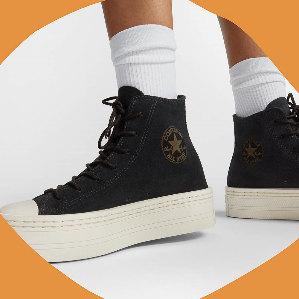 Womens Converse Chuck Taylor All Star Modern Lift Hi Sneaker - Black | Journeys