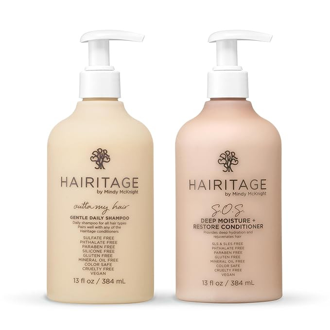 Hairitage Outta My Hair Gentle Daily Shampoo - Cleanses and Hydrates with Jojoba Oil - SOS Deep M... | Amazon (US)