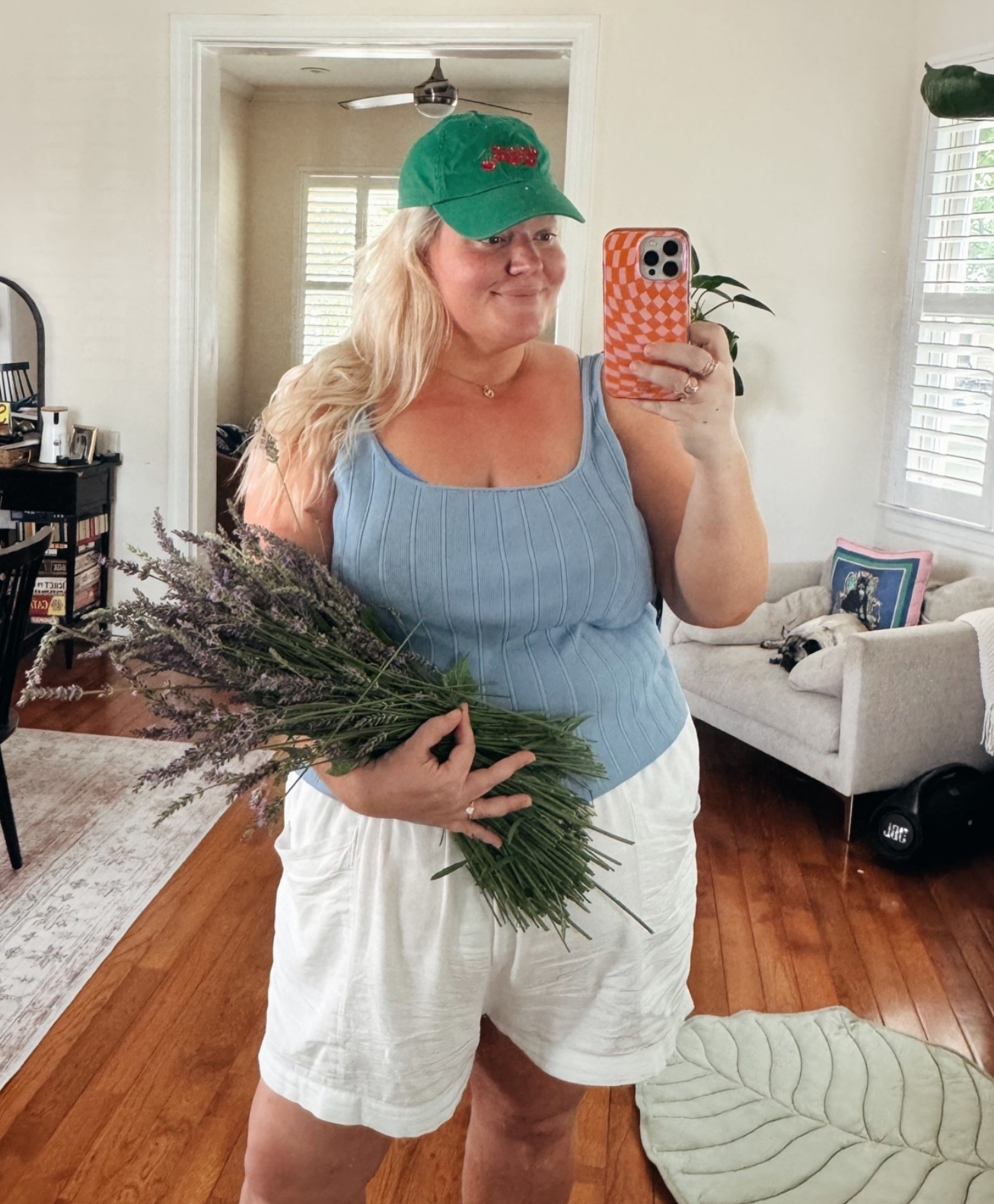 Garden girl harvested my lavender. These linen shorts from old navy are a summer staple rn.

#LTKdayinmylife #LTKPlusSize #LTKootd