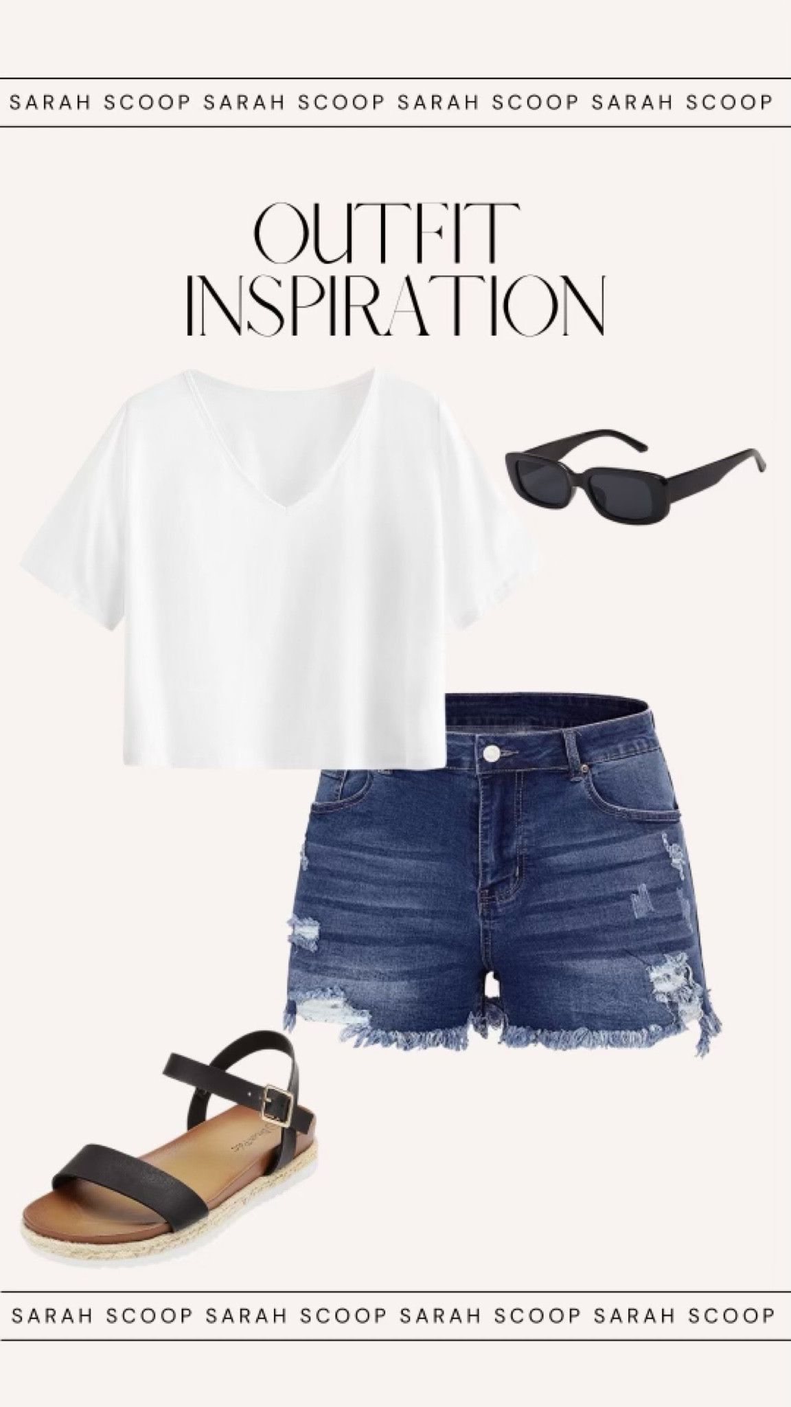 Take a look at this classic white tee/denim shorts combo- perfect for a beach photo shoot!🌊

#LTKFind #LTKfit #LTKstyletip