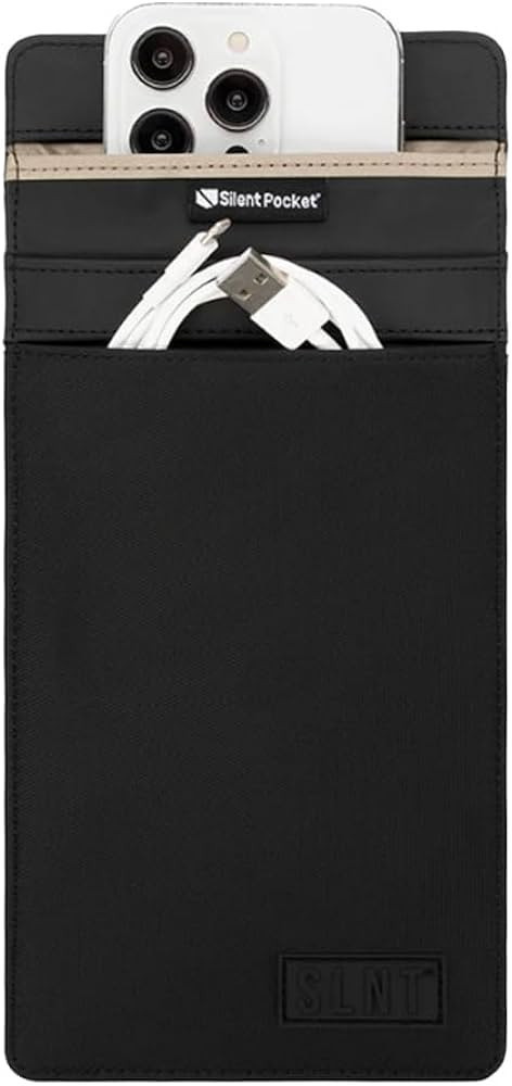 Silent Pocket Signal Blocking Faraday Bag              
 Nylon, Silicone, Leather | Amazon (US)