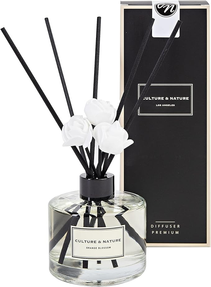 CULTURE & NATURE Reed Diffuser Set 6.7oz (200ml) Orange Blossom Scented Diffuser with Sticks Home... | Amazon (US)