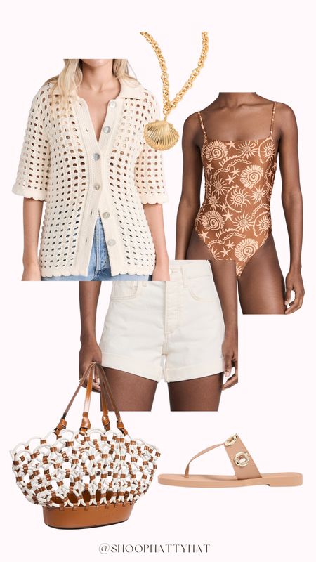Summer outfit inspo - Summer vacation outfit - Vacation outfit inspo - Preppy fashion - Preppy beach style - Swimsuit - Swim cover up 

#LTKSeasonal #LTKStyleTip