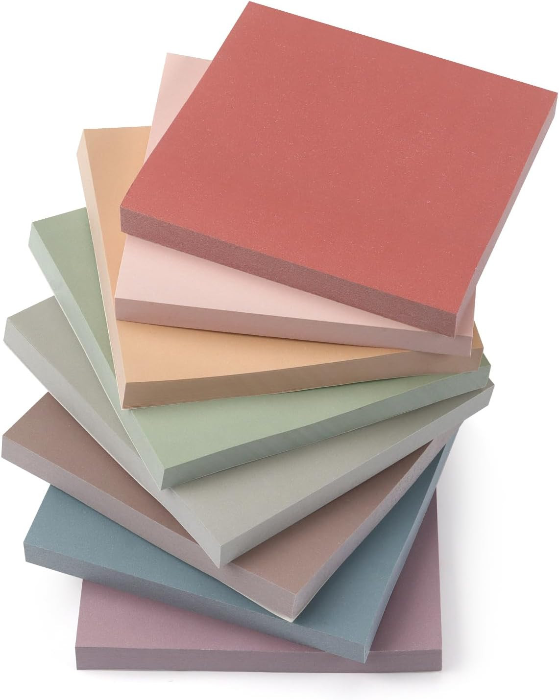 Sticky Notes 3x3 Self-Stick Notes Pads with 8 Morandi Colors, Easy to Post for Office, School, Ho... | Amazon (US)