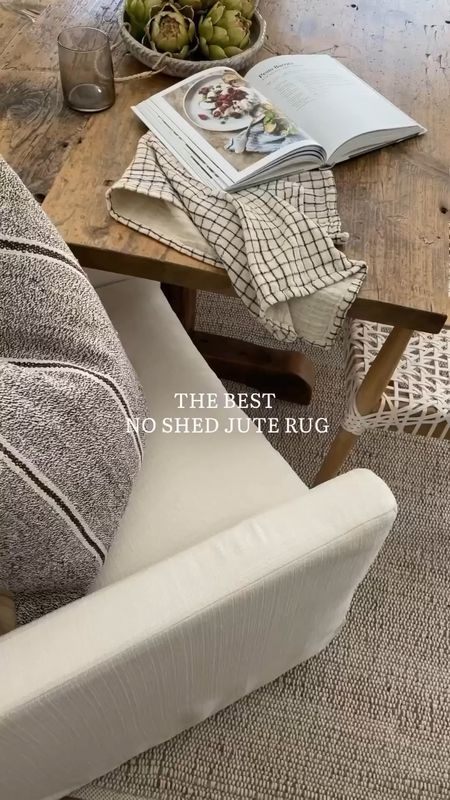 The best no shed jute rug, no yellow tones and soft on your feet  

#LTKHome #LTKVideo #LTKStyleTip