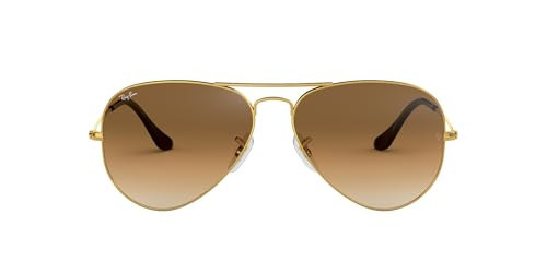 Ray-Ban RB3025 Classic Aviator Sunglasses, Gold/Clear Gradient Brown, 58 mm | Amazon (US)