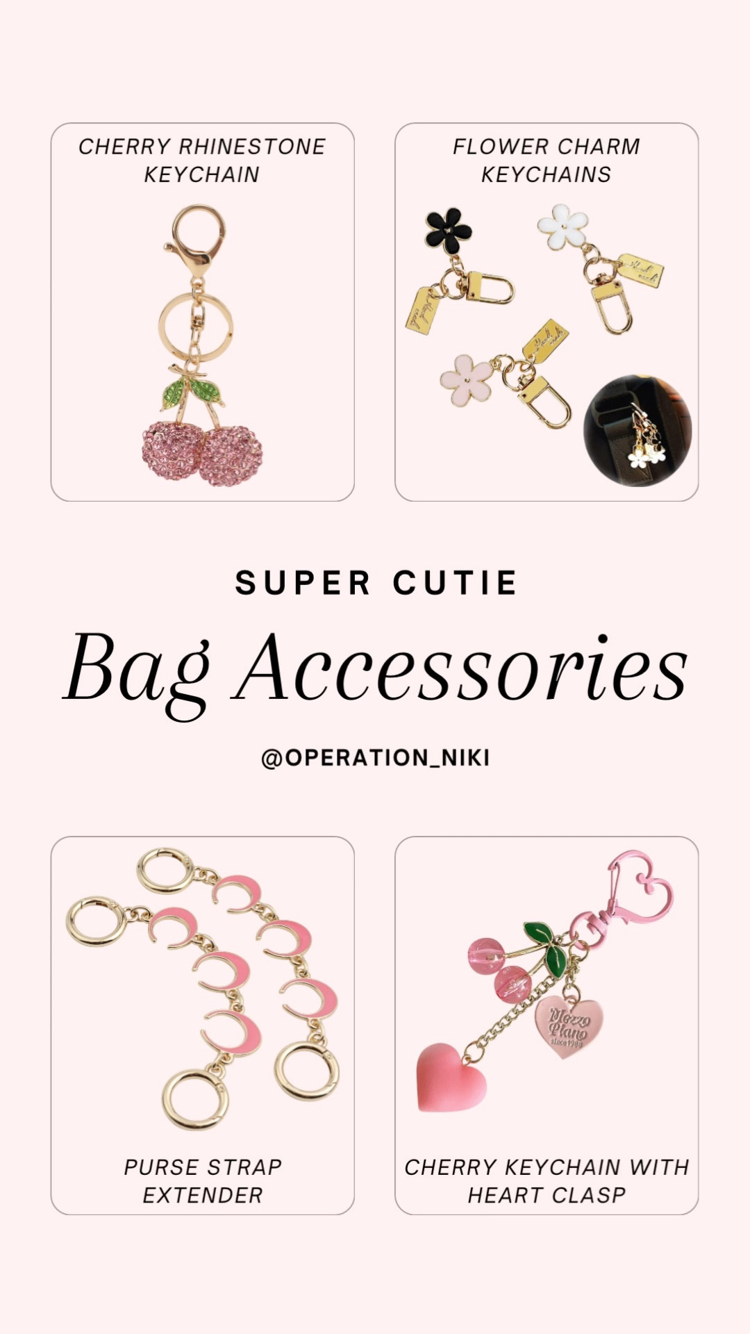 Bag charms are the ultimate way to add a pop of personality to your purse, and they're trending right now! 👜💕

#LTKSummerEdit #LTKFindsUnder100 #LTKItBag