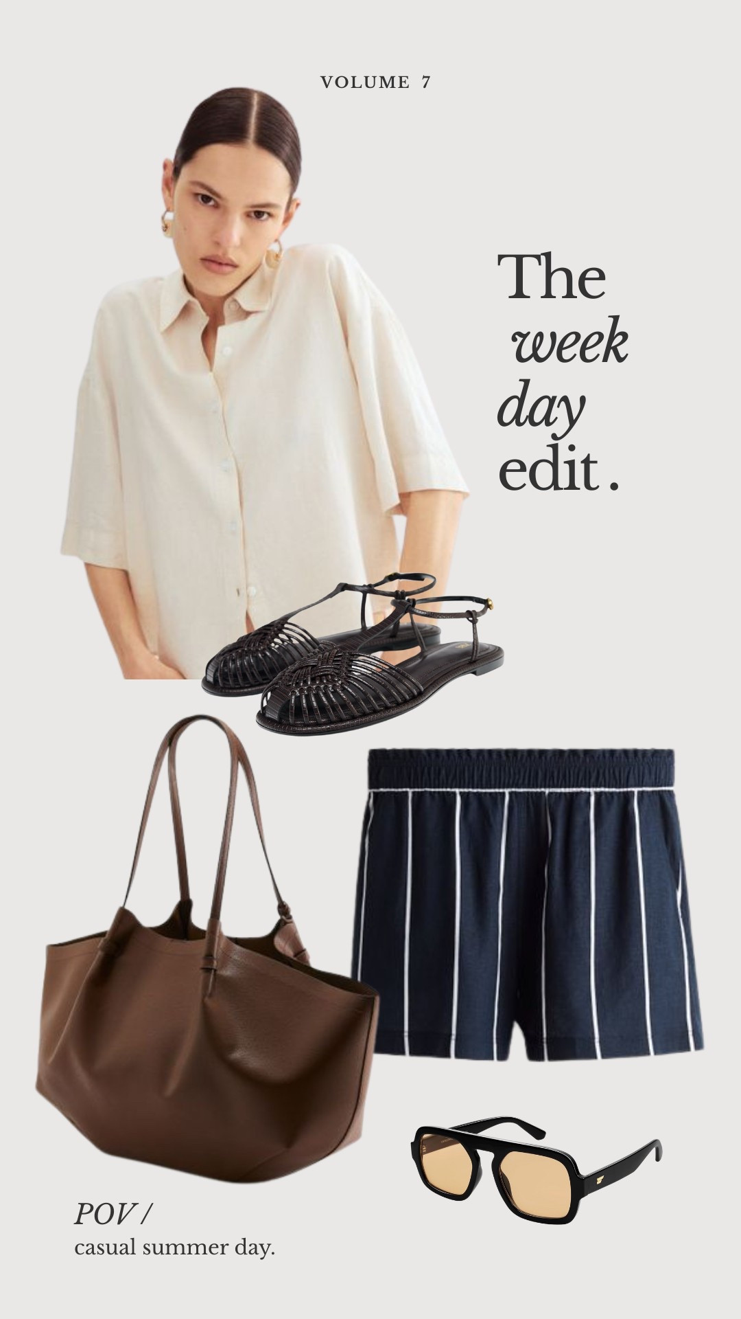 Casual summer day inspired look. | short sleeve button-down, linen shorts, sandals, shopped

#LTKStyleTip #LTKOver40