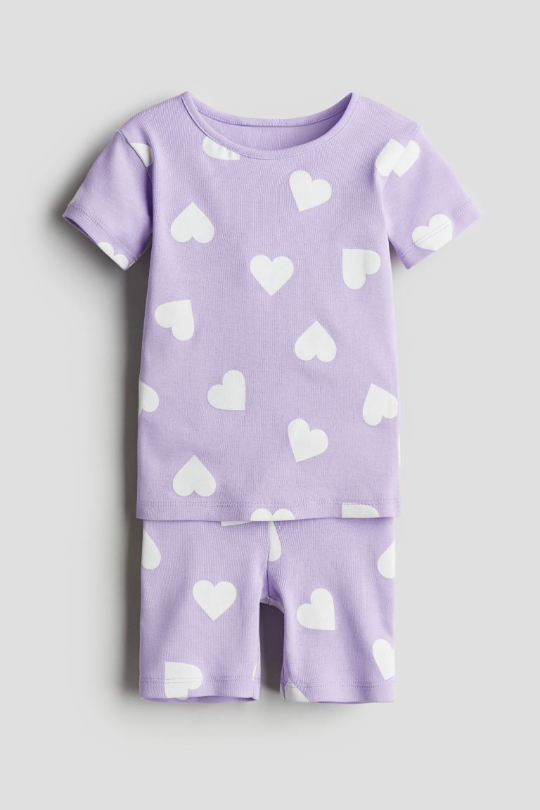 Snug Fit Printed Cotton Pajamas | H&M (US + CA)
