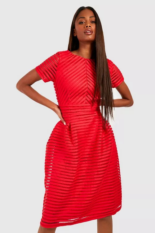 Boutique Full Skirted Prom Midi Dress | Boohoo.com (US & CA)