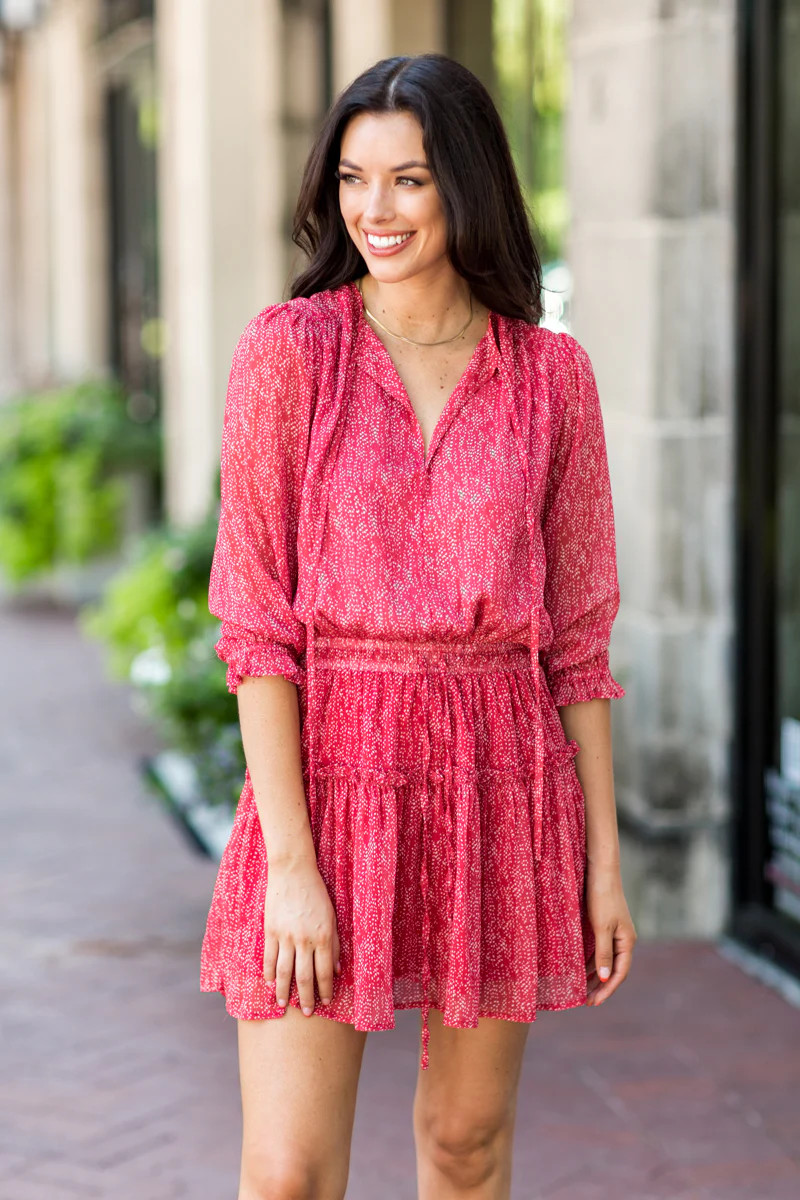 Daniella Dress- Red | Avara