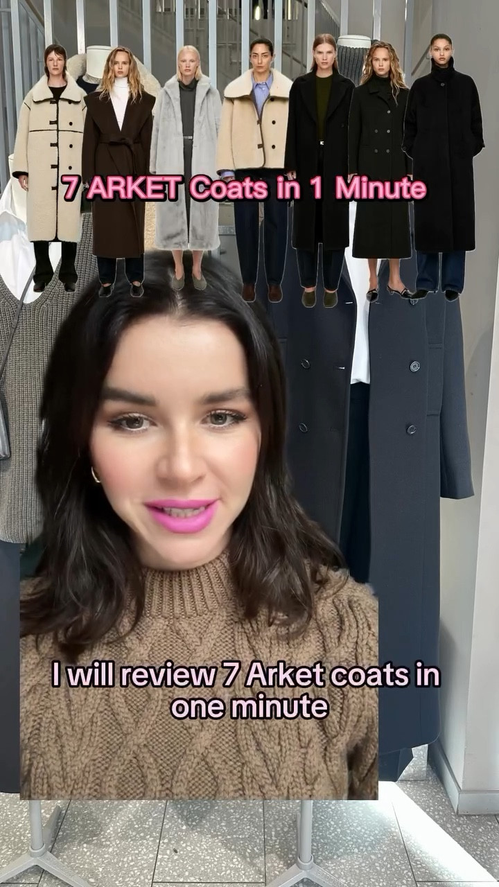 7 Arket Coats in 1 Minute!

I was genuinely surprised by Arket’s coat selection—it’s big and I managed to squeeze them all into one video! The prices? Let’s just say they’re not exactly pocket money, but I do appreciate the effort to use as much wool as possible. 

Another plus: Arket’s construction game is strong, with most pieces neatly finished inside (thank you attention to detail!).

So would any of these coats make it into your wardrobe? Got a favourite?

Links to each coat are in my stories and highlights 💕
