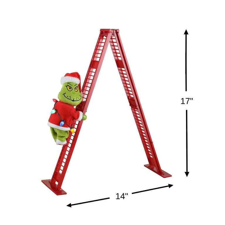 GRINCH 17" Animated Tabletop Climber Decoration | Walmart (US)
