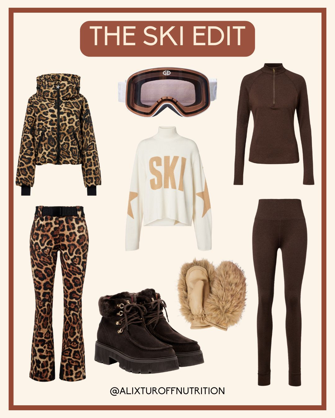 The brown ski edit
#apresski 

 #LTKSeasonal #LTKActive #LTKTravel