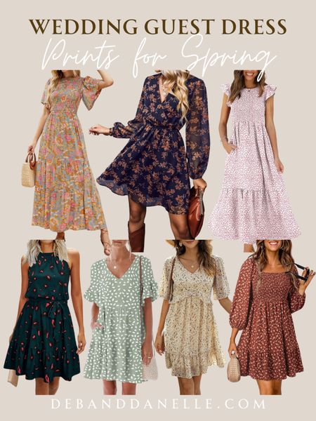 It’s almost wedding season! These Spring-printed dresses would be perfect wedding-guest dresses or would be great for a night out. #weddingguestdress #weddingguest #dress #springdress #springoutfit #floralprint

#LTKSeasonal #LTKmidsize #LTKhome