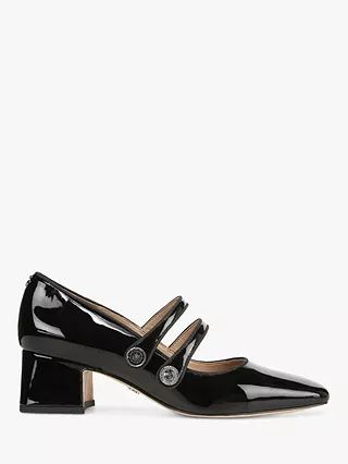 Sam Edelman Tahira Heeled Mary Jane Shoes, Black | John Lewis (UK)
