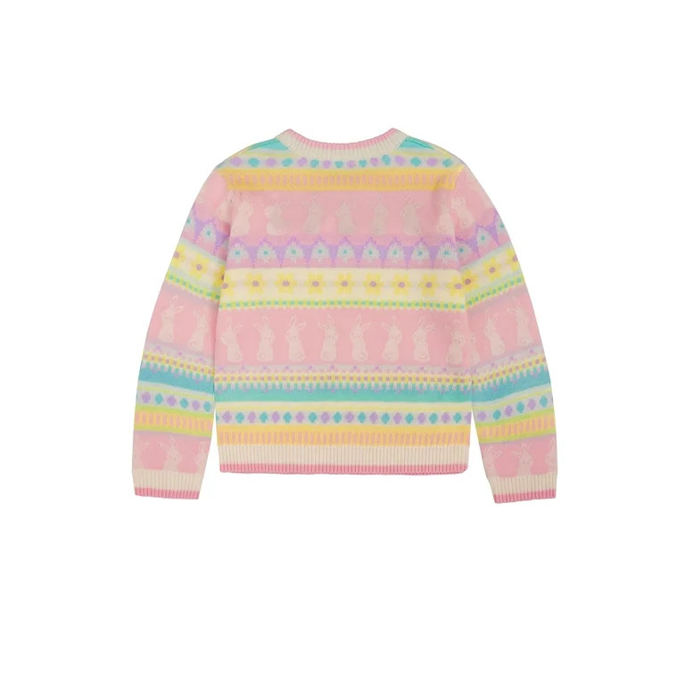 Way to Celebrate Toddler Girl Easter Sweater, Sizes 12M-5T | Walmart (US)