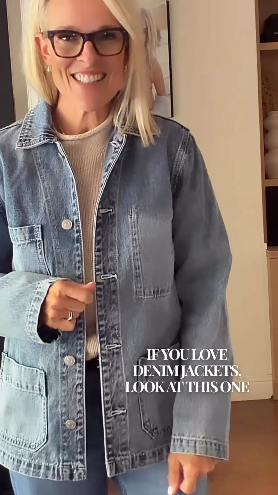 You love a denim jacket? Same. But this one feels like such a fresh take on the classic. The light-wash denim, barn-jacket-inspired shape, and oversized pockets give it a little more personality while still making it incredibly easy to wear with your everyday wardrobe.
