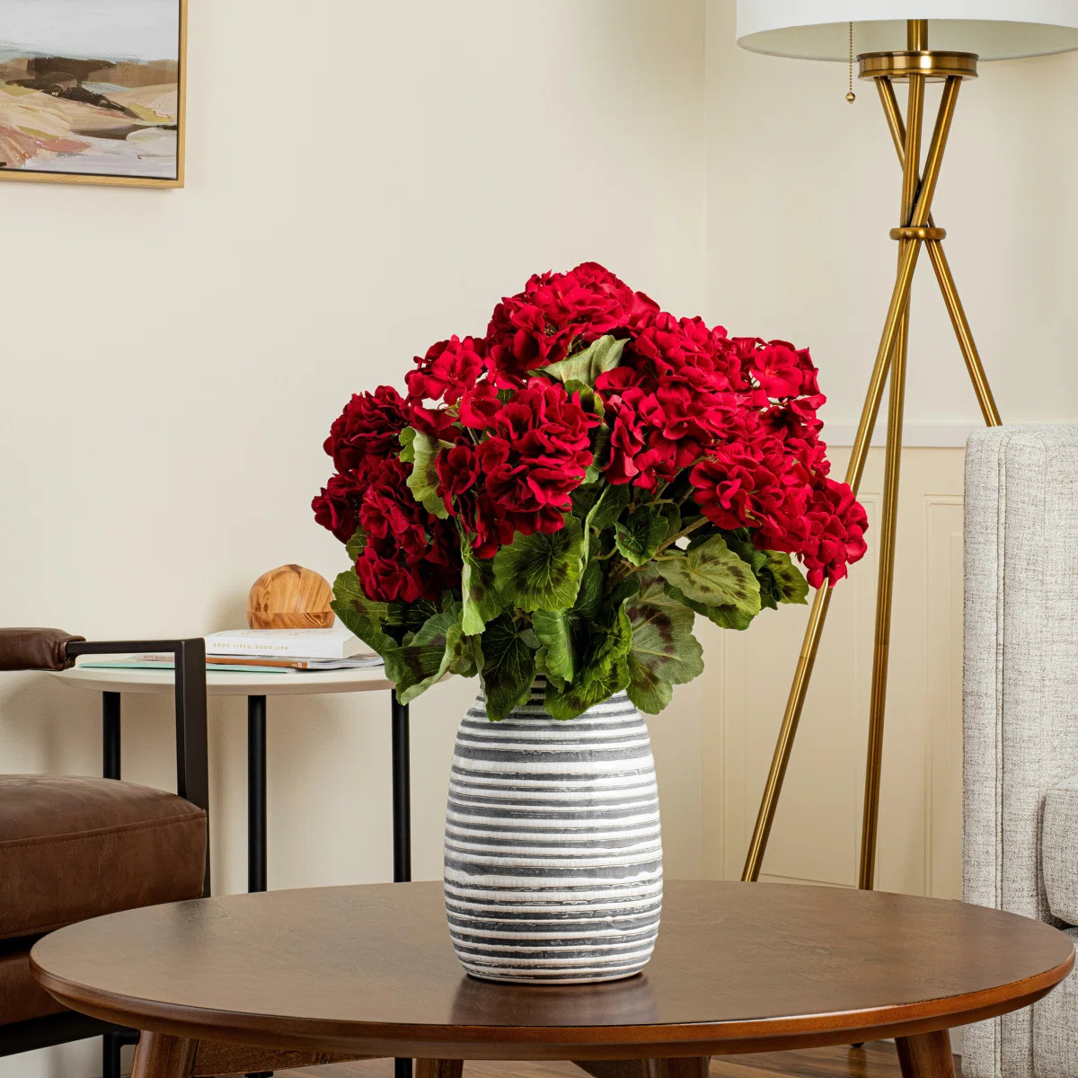 Kimberlee 18" Artificial Geranium Bush (Set of 4) | Wayfair North America