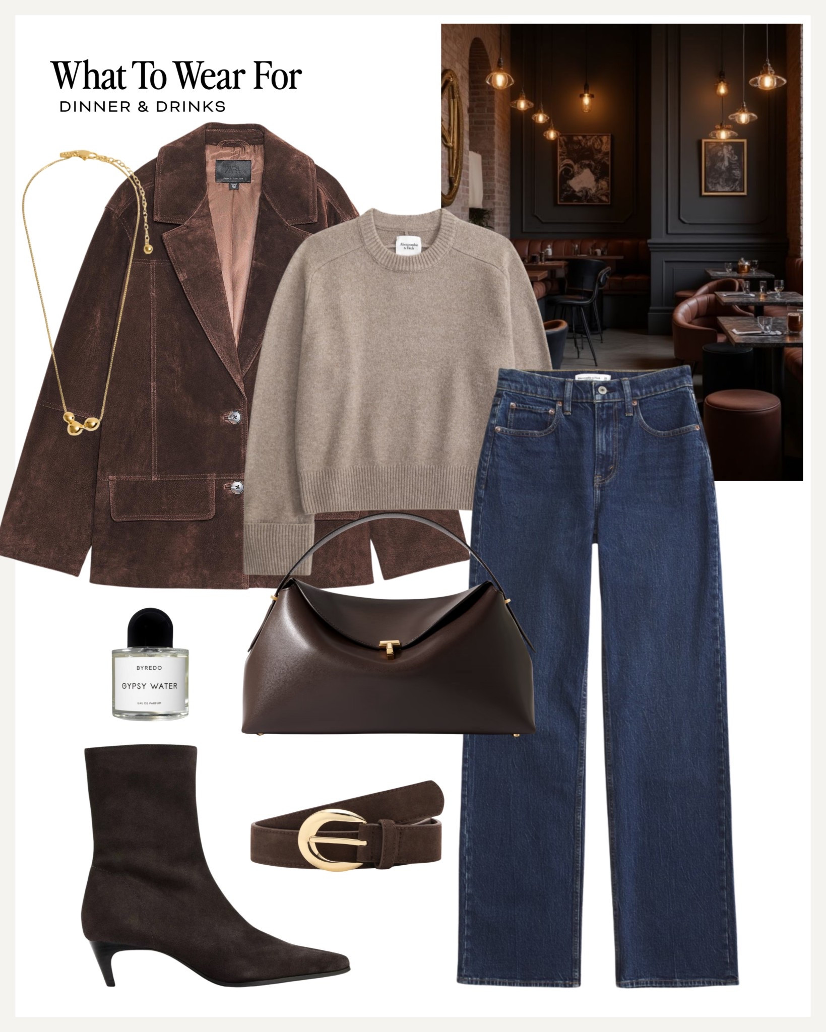 Dinner & drinks 🍷 

Suede blazer / neutral outfit / Abercrombie jeans / suede brown boots / date night / autumn outfits 

#LTKuk #LTKdatenight #LTKautumn