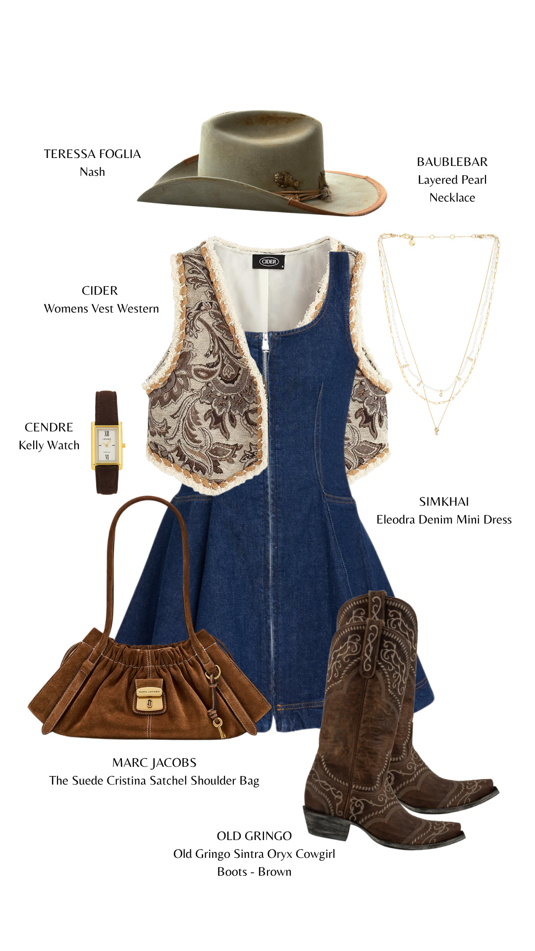 Denim on denim with a western twist 🤠✨ Layered textures, suede details, and classic cowgirl boots.

#WesternStyle #DenimMiniDress #ModernCowgirl #WesternChic #CowgirlBoots #LayeredLook #SuedeBag #FallFashion #CountryStyle #EffortlessStyle 

 #LTKgrwm #LTKootd #LTKTravel