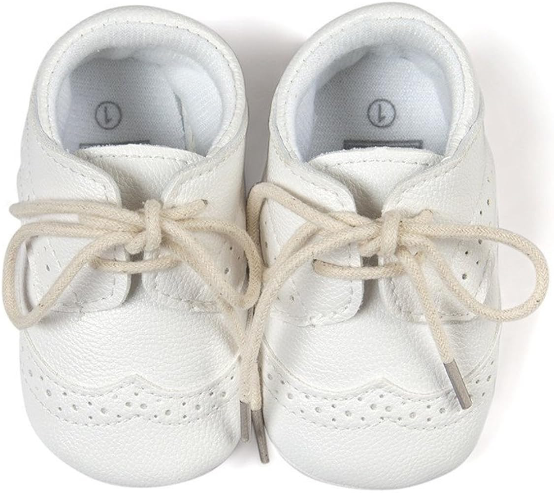 ESTAMICO Baby Boys Shoes Prewalker PU Sneakers | Amazon (US)