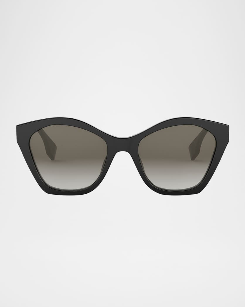Lettering Square Acetate Sunglasses | Neiman Marcus