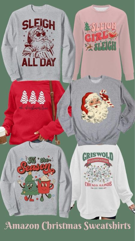Amazon Christmas Sweatshirts that will arrive in time for Christmas! Double check delivery dates, but most of these are under $30, come in multiple colors, and are perfect for Christmas!
………………
christmas shirt graphic shirt graphic sweatshirt christmas sweatshirt amazon sweatshirt tis the season sweatshirt teacher christmas sweatshirt Santa sweatshirt christmas vacation sweatshirt christmas outfit christmas party outfit holiday party outfit teacher gift idea sleigh all day sweatshirt christmas graphic tee party look work outfit Christmas Day outfit sleigh girl sleigh teen gift idea gift ideas for teens gift ideas for girls, chrismtas sweatshirt under $25 last minute christmas outfit ugly Christmas sweater ugly holiday sweater tacky Christmas sweatshirt 

#LTKfamily #LTKHoliday #LTKparties