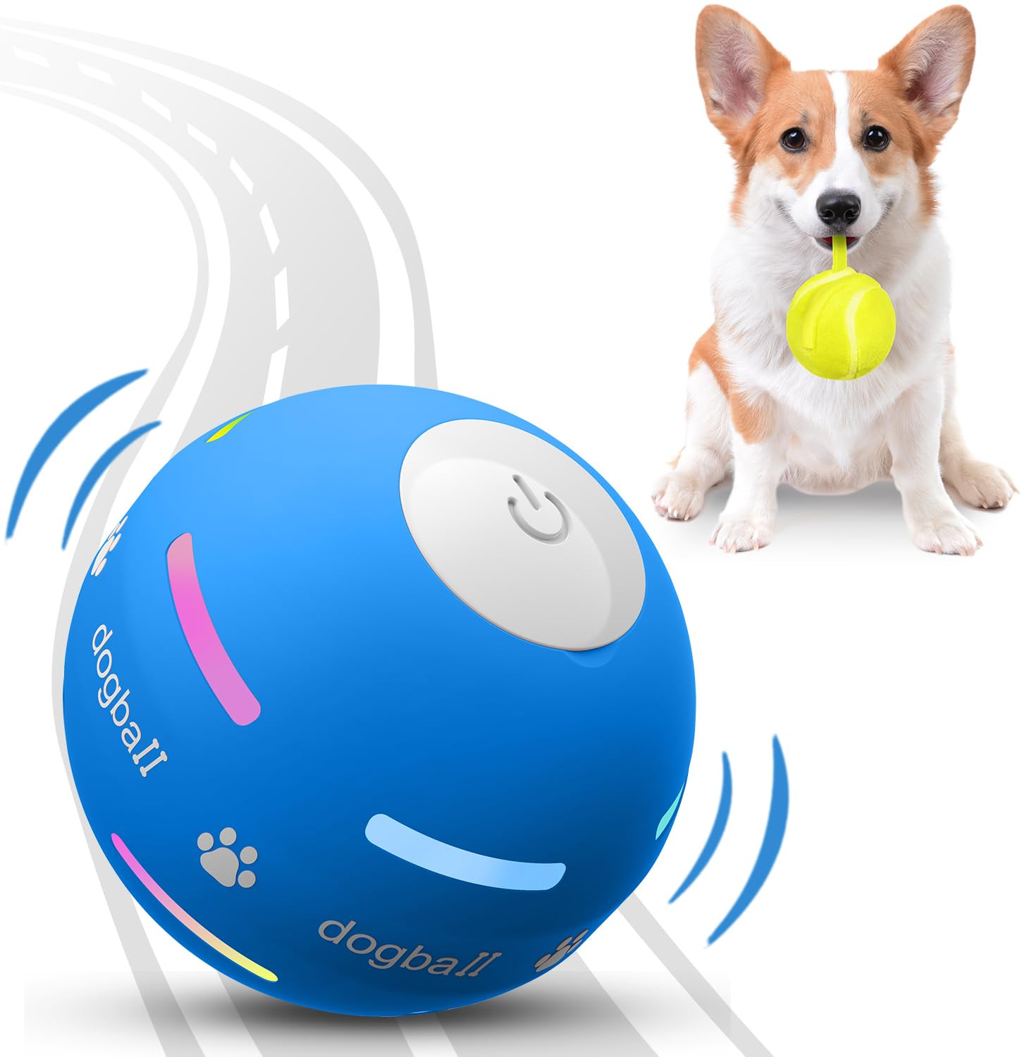 PetDroid Interactive Dog Toys Dog Ball,[Newly Upgraded] Durable Motion Activated Automatic Rollin... | Amazon (US)
