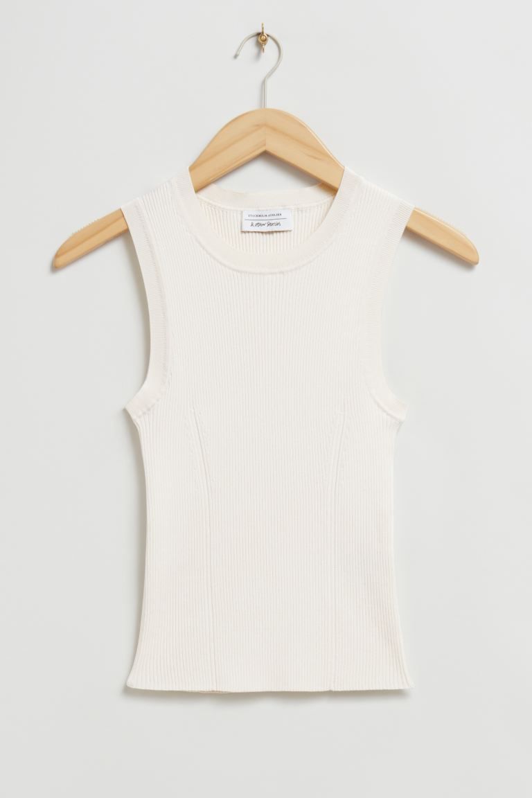 Ribbed Knit Tank Top | H&M (UK, MY, IN, SG, PH, TW, HK)