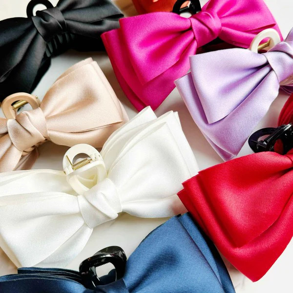 Bow Beauty Hair Claw Deep Pink | Casual Chic Boutique