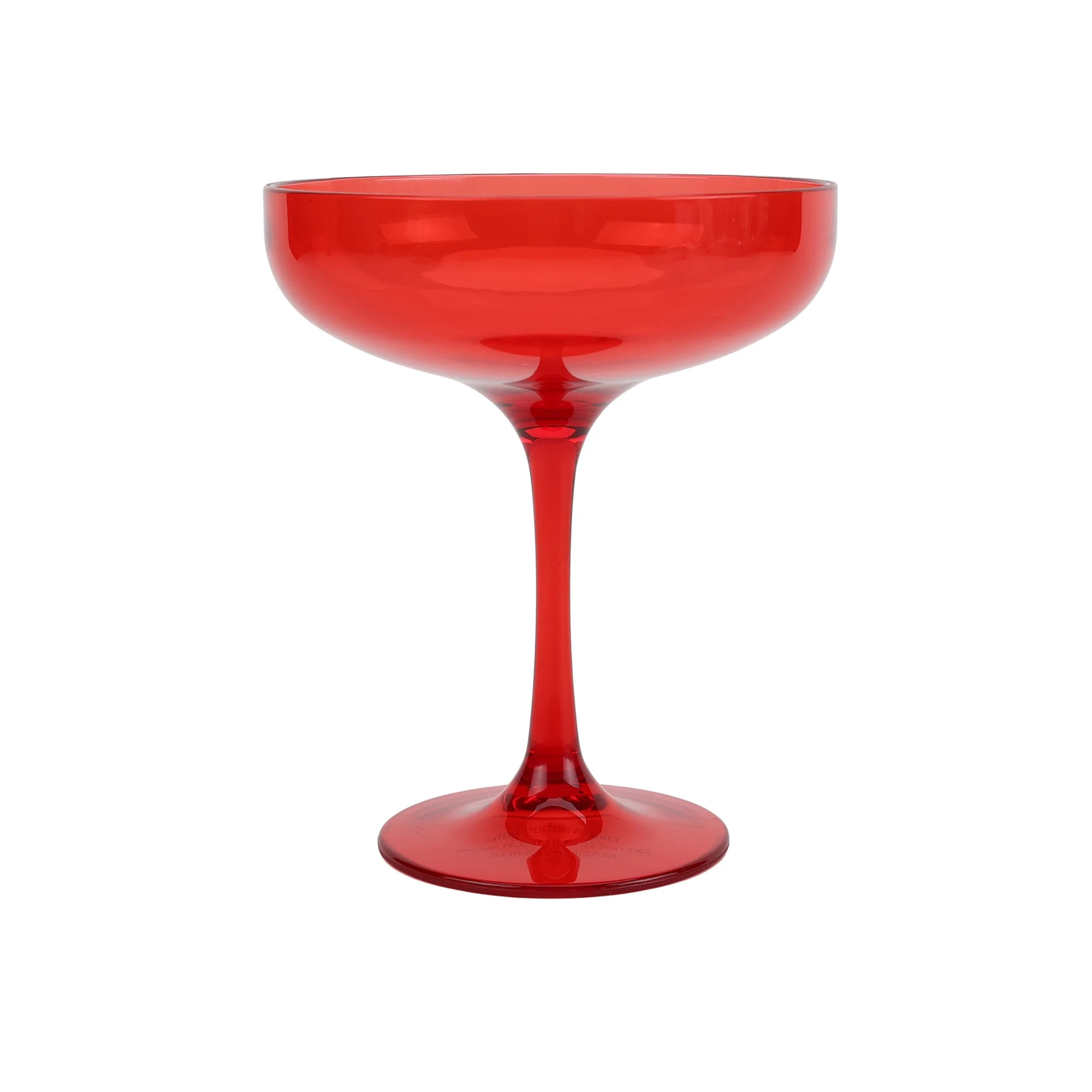 Just Feed Me by Jessie James Decker 13oz Coupe Glass, Red | Walmart (US)