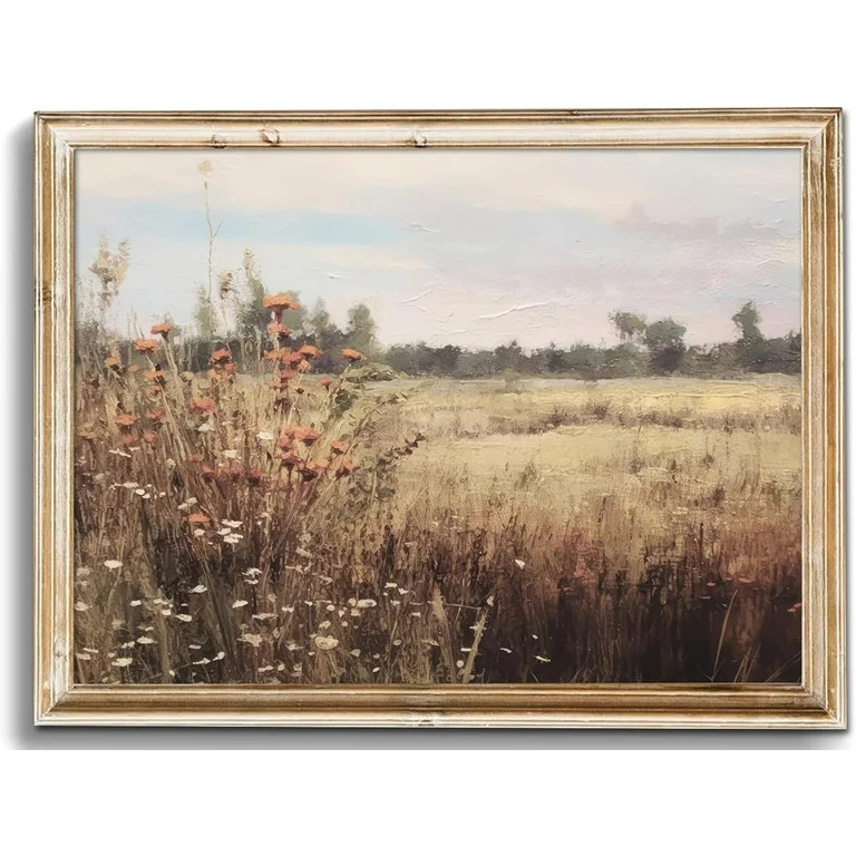 AatoeaX Vintage Wildflowers Wall Art for Bedroom Decor, Rustic Farmhouse Wall Decor Autumn Countr... | Walmart (US)