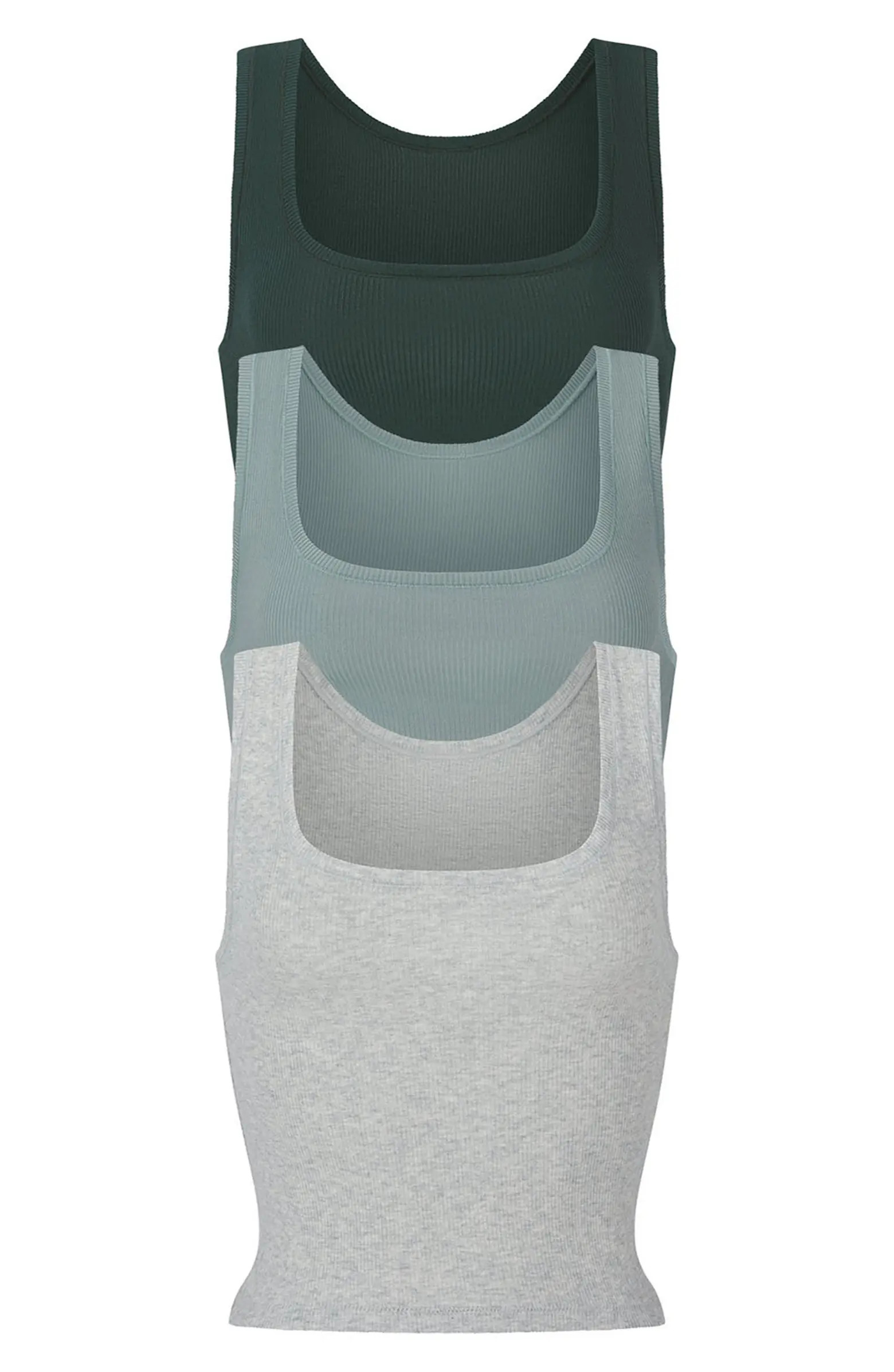 3-Pack Cotton Rib Tank | Nordstrom