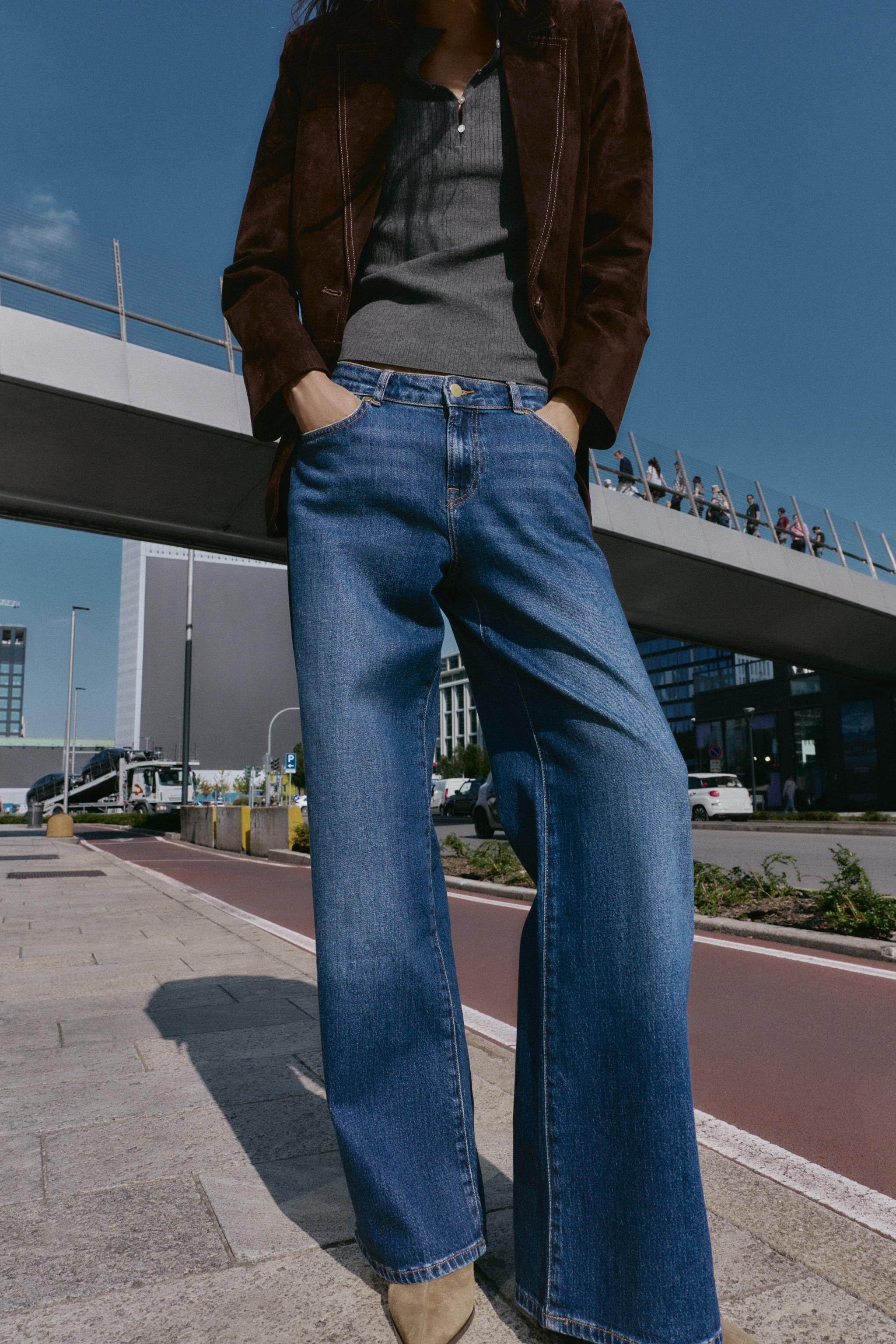 Z1975 RELAXED SLIM LOW-RISE JEANS | Zara UK