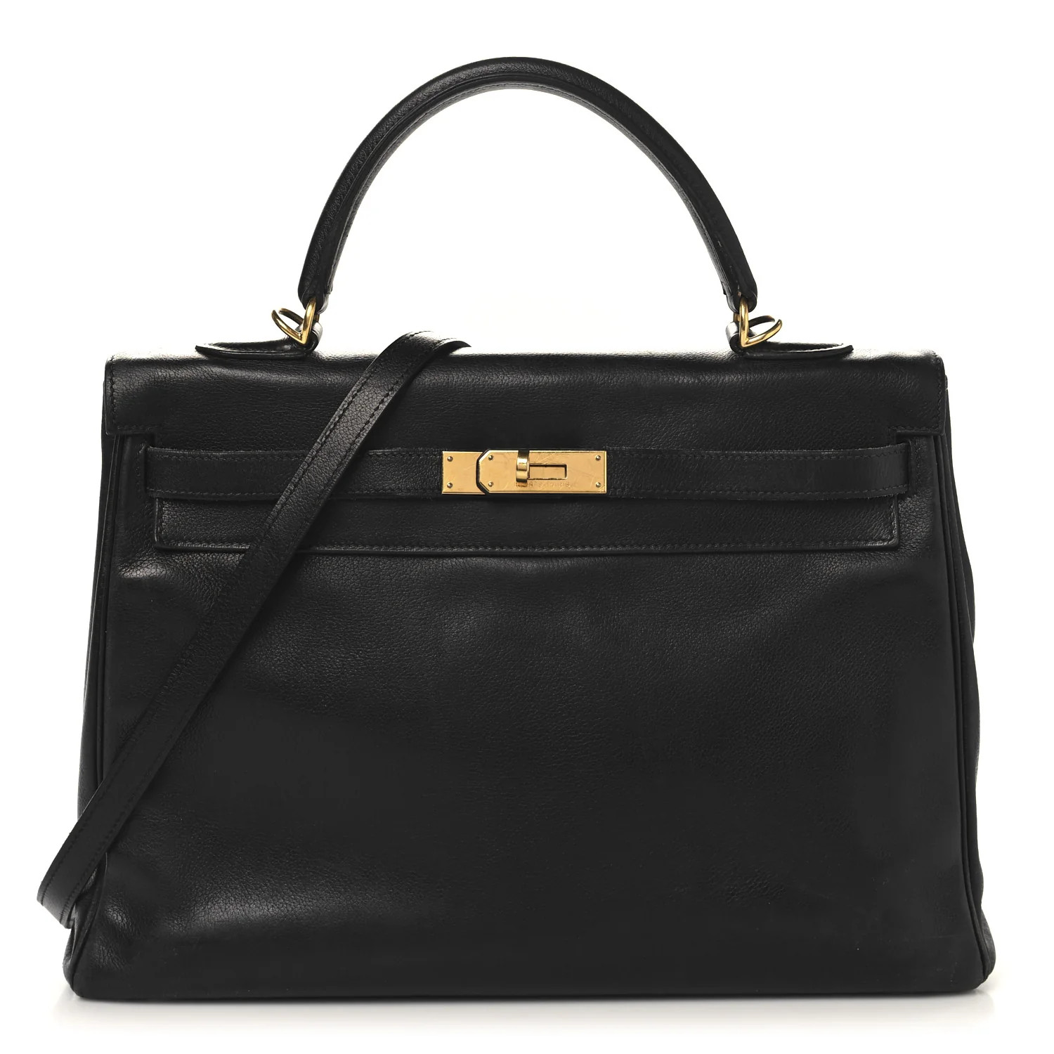 Evergrain Kelly Retourne 32 Black | FASHIONPHILE (US)