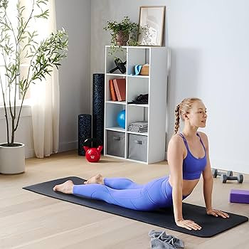 Amazon Basics 1/2 Inch Extra Thick Exercise Yoga Mat with Carrying Strap, Cushioned Support, for ... | Amazon (US)