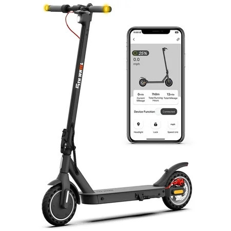 5TH WHEEL W09S 350W Electric Scooter with Turn Signal, 8.5” Solid Tires, 18mph & 20Miles Range, Folding Commuting E-Scooter for Adults with APP Control, Black, UL2272 | Walmart (US)