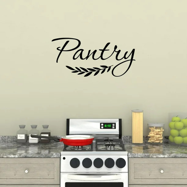 Pantry Vinyl Wall Decal Lettering Kitchen Decal Kitchen Decor Pantry Decal Gifts For Cooks Kitche... | Walmart (US)