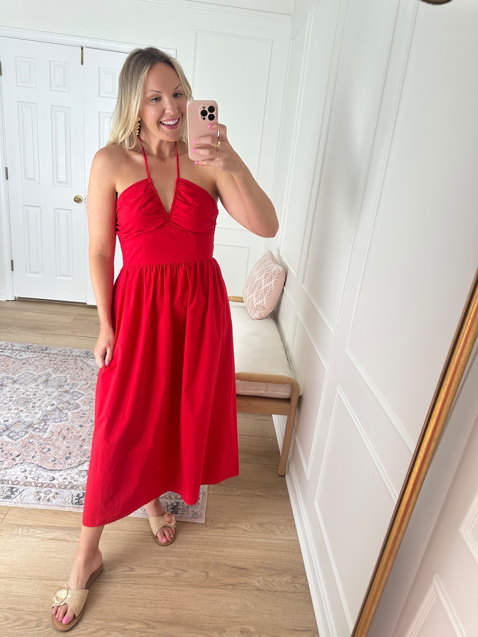 Halter dress - summer outfit - vacation outfit - Memorial Day weekend - wearing a med 

#LTKFindsUnder50 #LTKSaleAlert #LTKMidsize