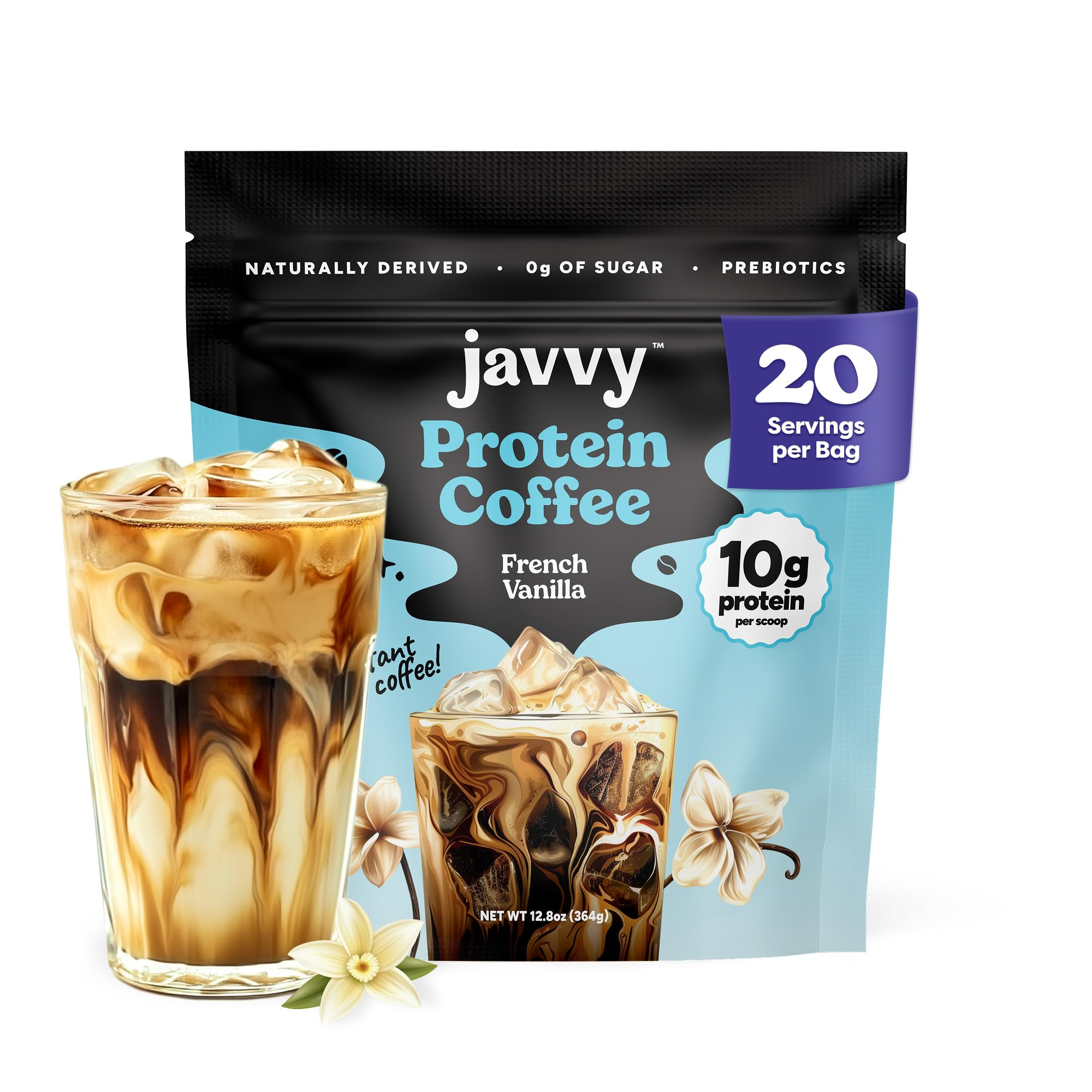 French Vanilla Protein Iced Coffee - Premium Whey Protein & Instant Iced Coffees - Natural Cold B... | Amazon (US)