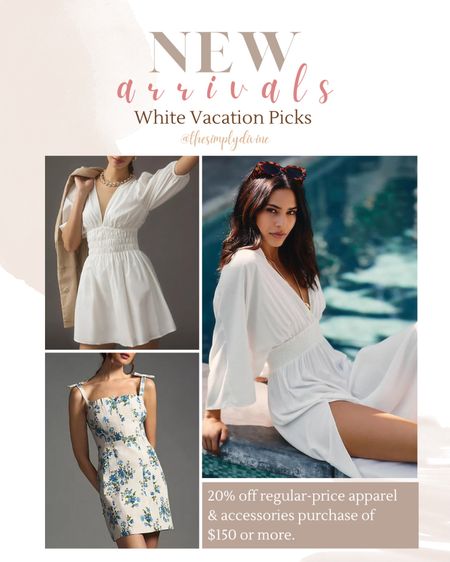 Anthropologie white vacation picks! These are so stunning, and they’re totally popping off on their website right now. 👀💕

| Anthropologie | sale | vacation outfits | new arrivals | spring break | dresses | travel | 

#LTKtravel #LTKstyletip #LTKSale