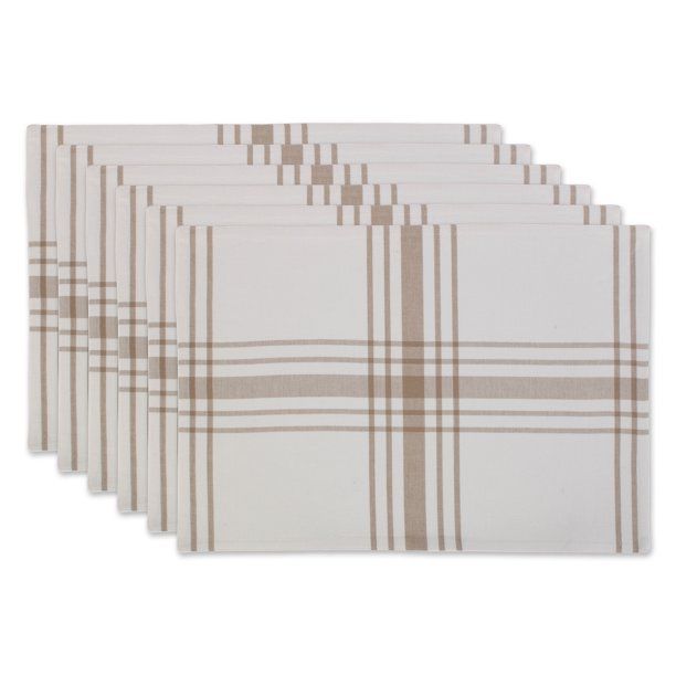 DII Home Sweet Farmhouse Kitchen Textiles, 13x19", Stone, 6 Pieces - Walmart.com | Walmart (US)