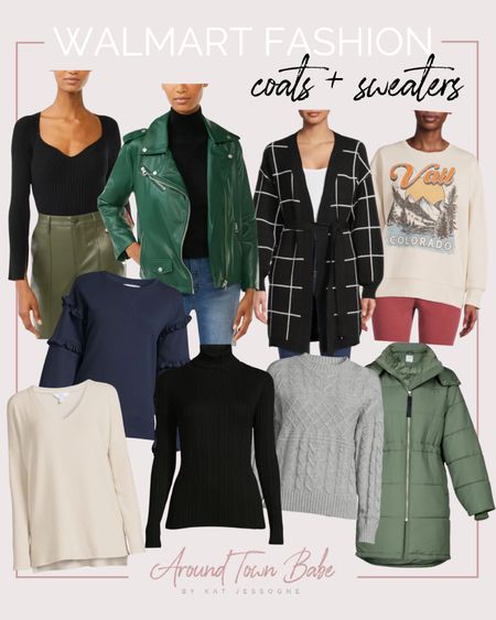 Walmart Fashion / Coats & Sweaters from Walmart / Walmart Winter Style / Winter Coat / Walmart Sweater 

#LTKstyletip #LTKSeasonal #LTKHoliday