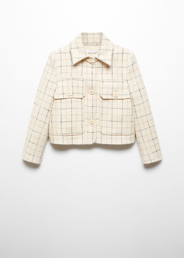 Check tweed jacket | MANGO (US)