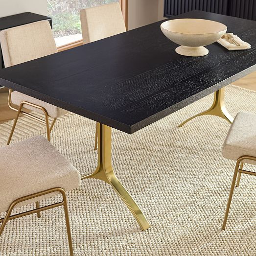 Avery Wishbone Dining Table (74", 94") | West Elm (US)