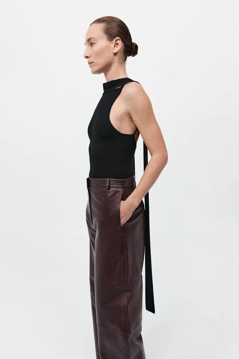 Knit Scarf Top - Black | St. Agni (US, UK, EU)